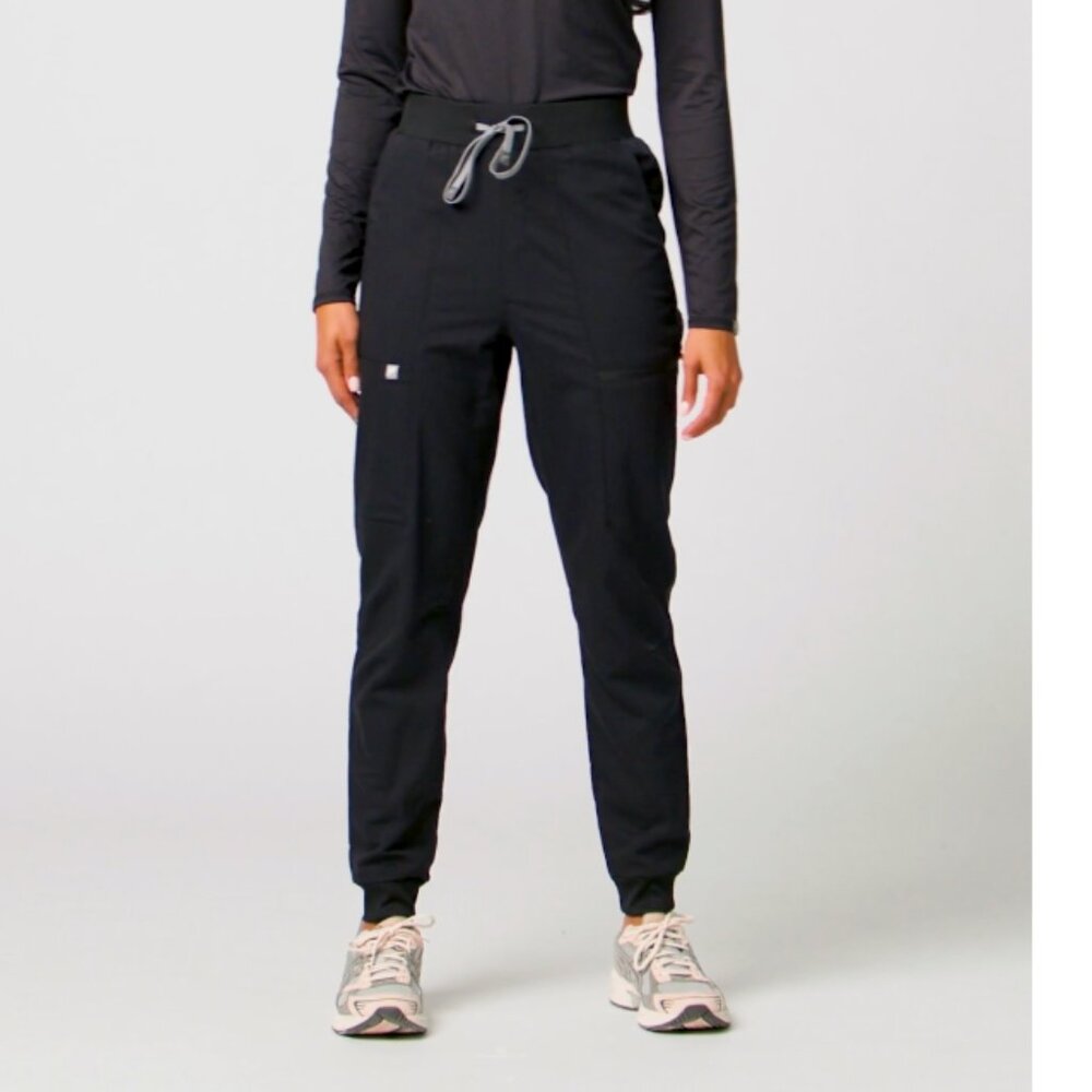 2 Fabletics Scrub Pants - On Call Jogger - Black - Size Small